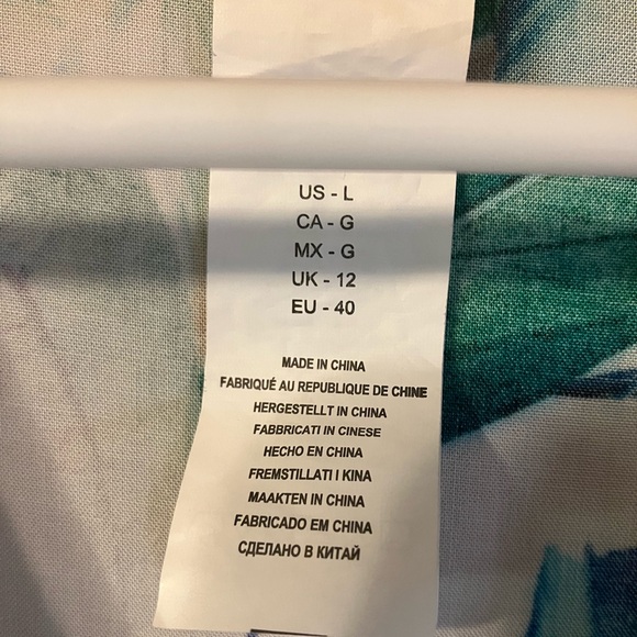 $109 La Blanca In the Moment tropical floral swim coverup. Lightweight. Sz Large - Picture 7 of 14